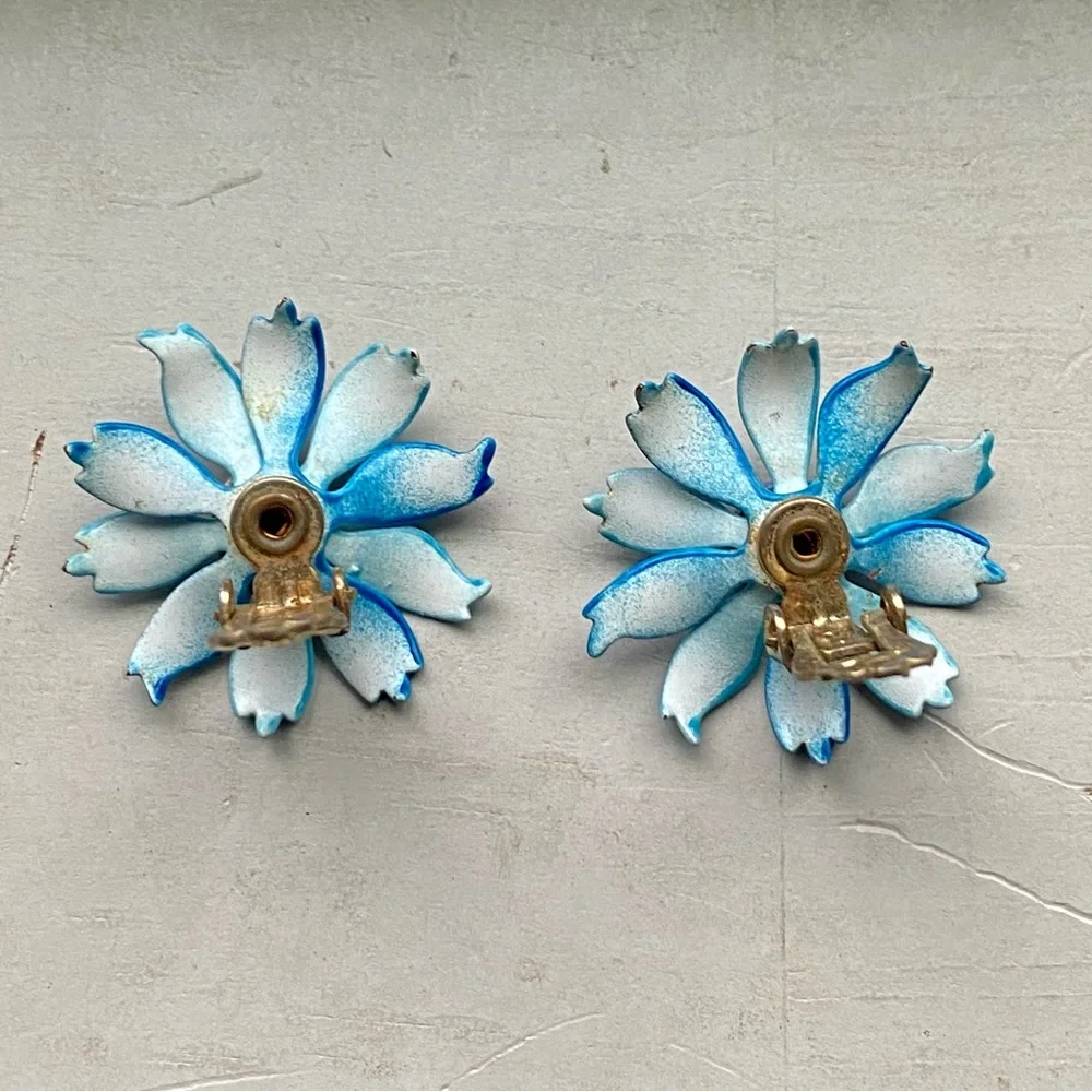 Clip on vintage earrings - Picture 4 of 7